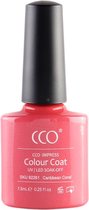 CCO Shellac - Gel Nagellak - kleur Caribbean Coral 92261 - RoodRoze - Dekkende kleur - 7.3ml - Vegan