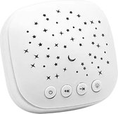 Luxevo White Noise Machine - Kalmerend Geluid voor Ontspanning - LED Sterrenhemel Verlichting - Ideaal voor Rustgevende Slaap en Meditatie - Roze