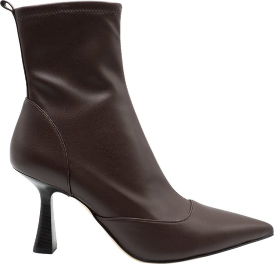 Michael Kors Clara Mid Bootie Bottines/ Chaussures talons compensés compensés pour femme – Chocolat – Taille 37