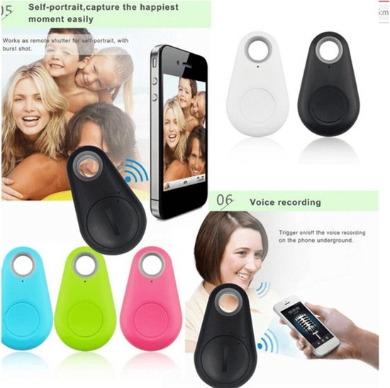 Draagbare Tracker Met Alarm – Key Finder Locator – Realtime Tracking Voor Sleutels, Portemonnee, Huisdieren – Klein, Licht, 6 Maanden Batterij – ABS