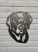 Metalen Hond - De Labrador - Wanddecoratie van metaal
