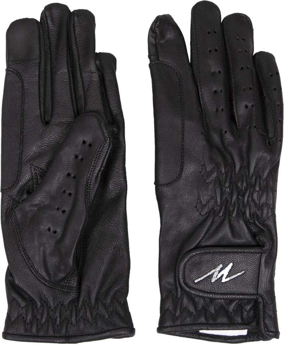 Mondoni Paraguay Handschoenen - Maat: M - Zwart - Leer