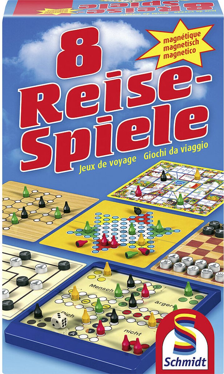 Schmidt SSP Spielesammlung 8 Reise-Spiele magn. 49102