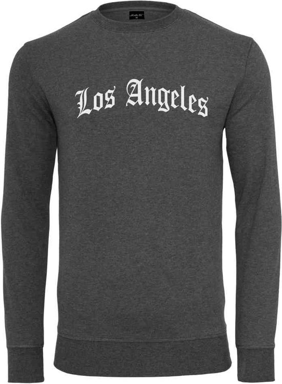 Mister Tee - Los Angeles Wording Crewneck sweater/trui - M - Grijs