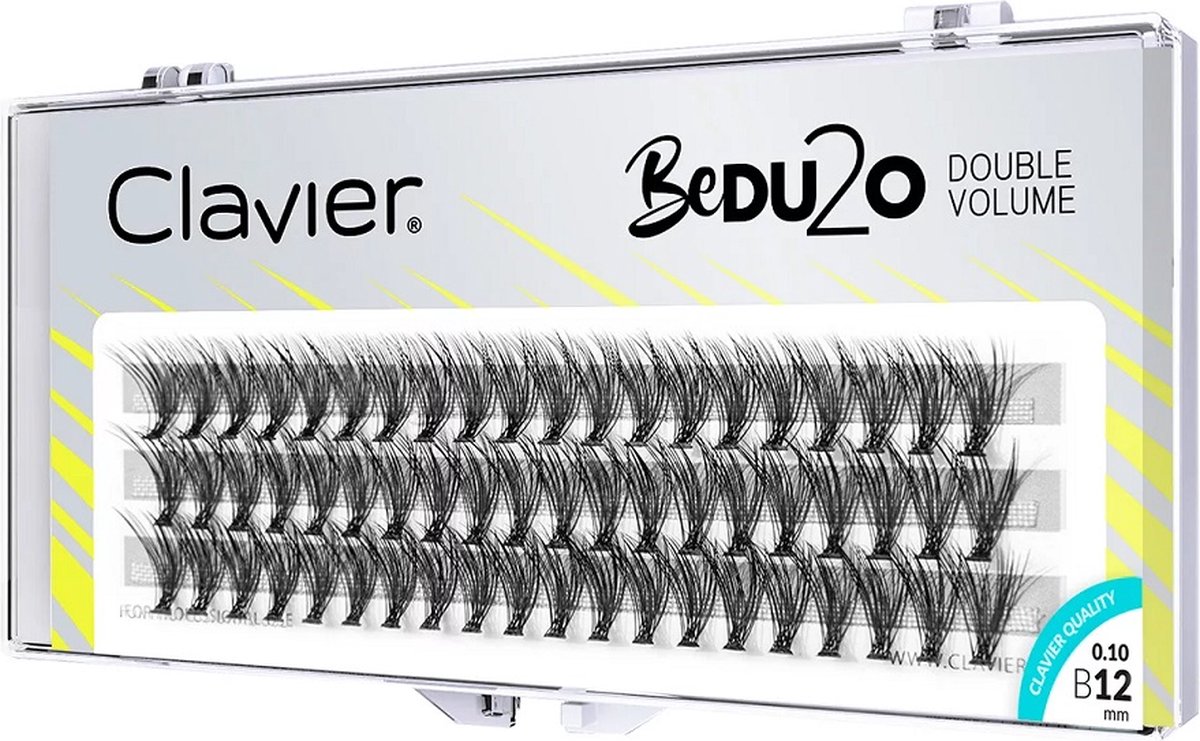 BeDU2O Dubbele Volume wimpertoppen 12mm