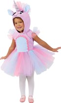 Rubies - Eenhoorn Kostuum - Zoete Regenboog Eenhoorn - Meisje - Roze - Maat 96 - Carnavalskleding - Verkleedkleding