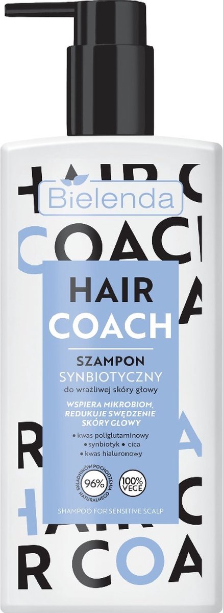 Hair Coach synbiotische shampoo voor gevoelige hoofdhuid 300ml