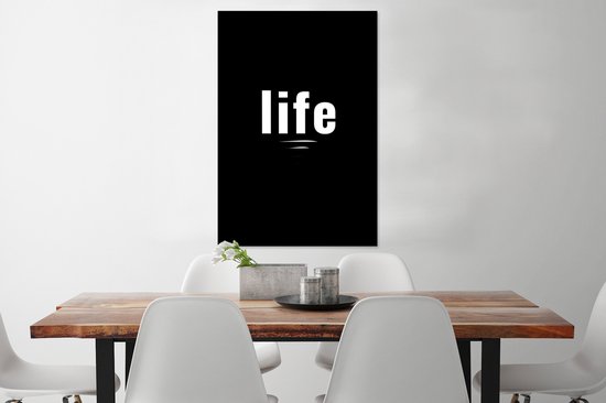 Fotolijst incl. Poster - Daily life quote - Spreuken - Life - Leven - Quote - 80x120 cm - Posterlijst