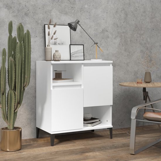 Dressoir 29,5x34x76 cm spaanplaat wit