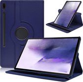 Draaibare Tablet Hoes - Geschikt voor Samsung Galaxy Tab S9 Plus Hoes - Donker Blauw