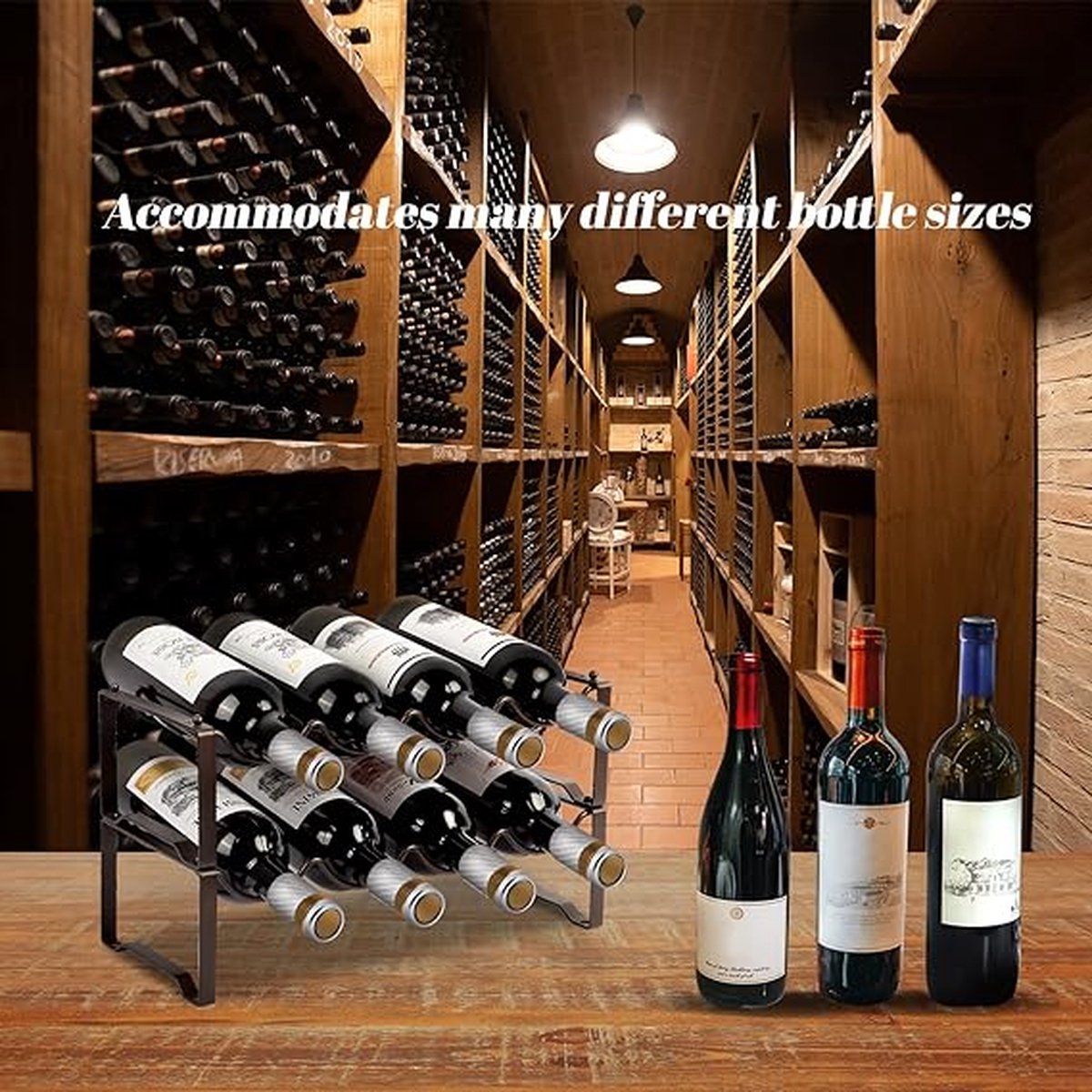 Wine Rack / Wijnrek, flessenrek voor flessen / wijnplank
