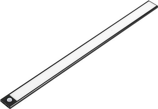 LED onderkast verlichting - Neutraal wit - USB oplaadbaar - 50cm - Zwart