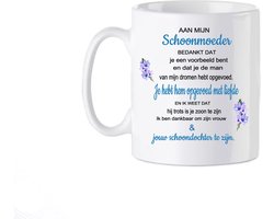 Bedrukte Beker Mok Spreuk Cadeau Schoonmoeder Gepersonaliseerde  Geschenk Moederdag Verjaardag Spreuken Spreuk Quoten Quote Decoratie Tekst Handgemaakt