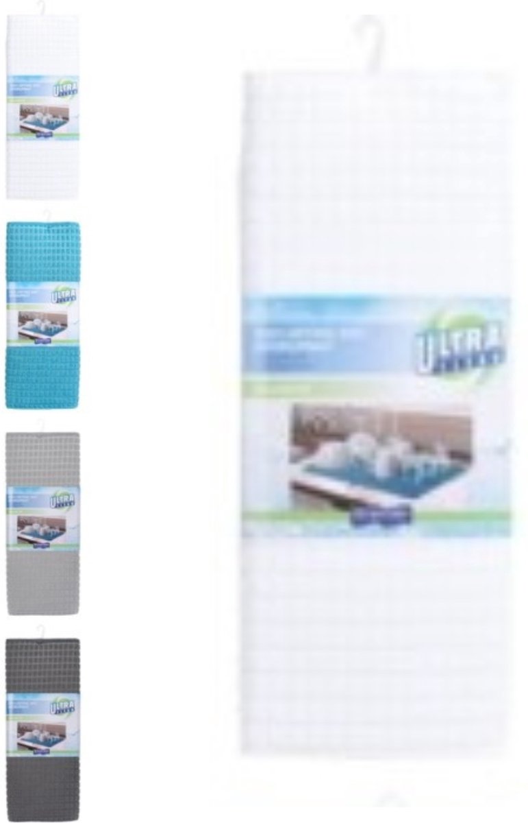 Goedkoopste Ultra Schoon Microvezel Afdruipmat 100 Polyester - 40 x 48 cm