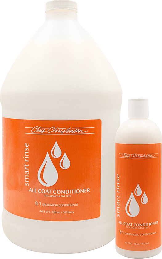 Foto: Chris christensen smart rinse all coat conditioner voor gevoelige huid 3 8 liter