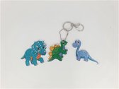 Crystal Art® Sleutelhangers Dinosaurus Friends (3 st.)