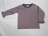 Petit Bateau - Meisje - T-Shirt lange mouw - Streepje - Roze / paars - 6 maand 67