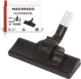 Maxorado combi-zuigmond, geschikt voor Dyson V6 met rolwieltjes vloerzuigmond stofzuiger. Geschikt voor alle oppervlakken. Voor harde vloeren zoals PVC, laminaat, parket en ook voor tapijt. Eenvoudige schakelfunctie. 32 mm aansluiting + adapter.
