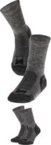 Xtreme - Chaussettes de randonnée - Laine mérinos - Multi anthracite - 35/38 - 2 paires - Chaussettes de marche