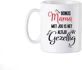 Bedrukte Beker Bonus Mama Mug Danjewel Cadeau  Verjaardag Mok Mug Gepersonaliseerde Cadeaus Geschenk Spreuk Quote