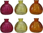 Petits vases - Vases set 6 pièces - Décoration petits vases en verre - Natuurlijk Bloemen