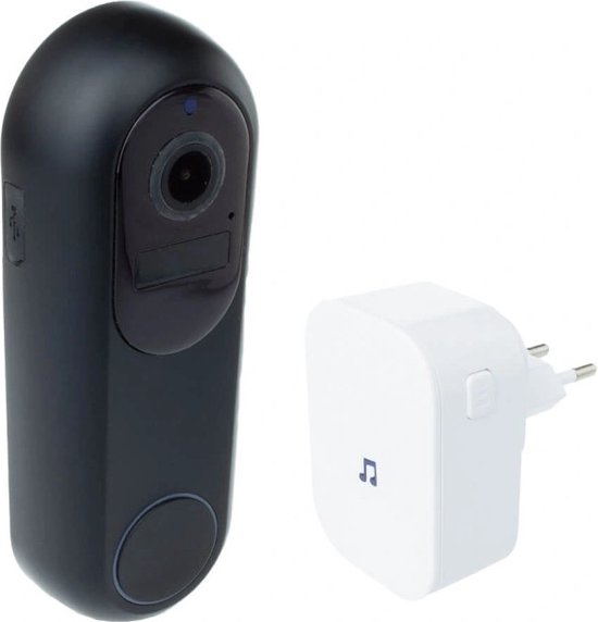 Slimme video deurbel op wifi - Zwarte kleur - Slimme deurbel met camera - 2,4 en 5G - Inclusief Chime — afbeelding 4