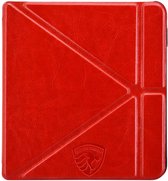Origami Hoesje Geschikt voor Kobo Libra 2 - Hoes ZONDER SLAAP FUNCTIE Beschermhoes Cover - Rood *
