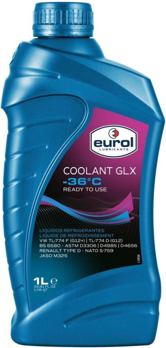 Eurol Coolant -36°C GLX 1 liter - Eurol