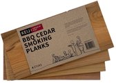 Keij Smokin' Hot - Planches à fumer en bois de cèdre - 4 pièces