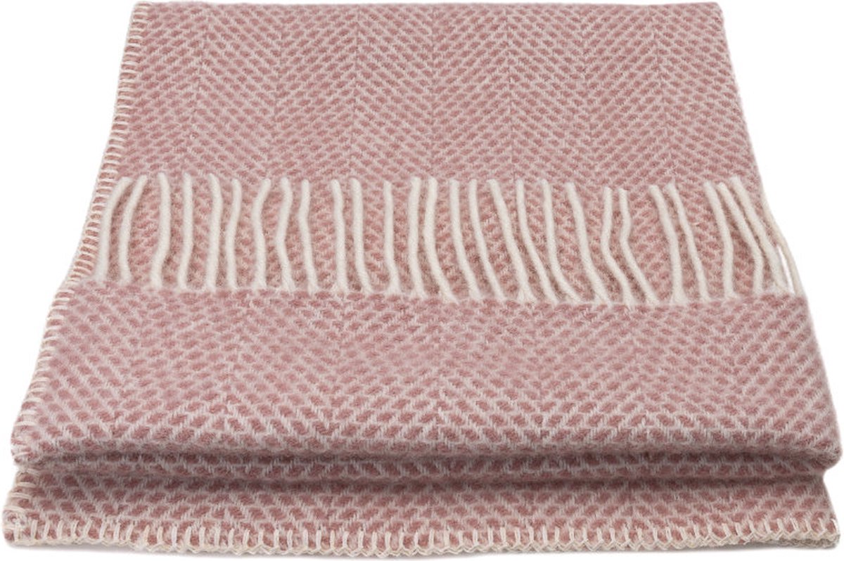 WOOOL® Luxury Babydekentje - BEEHIVE (Dusky Pink) - 68x73cm - 100% Lamswol