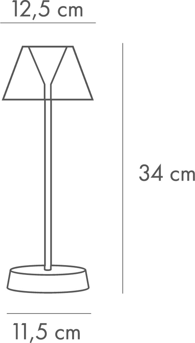 Lampe de table rechargeable WD Style de vie - extérieur et intérieur - LED  dimmable 