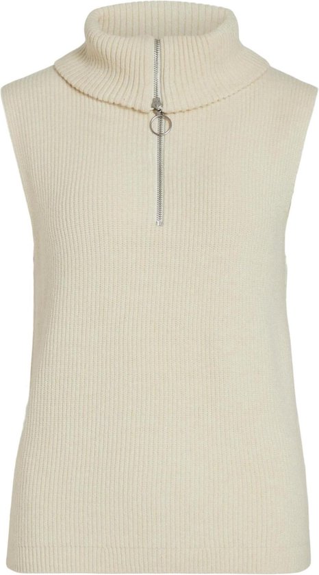 Vila Sweater Viril Half Zipper Knit Cardigan Noos 14084214 Bouleau Femme Taille - M