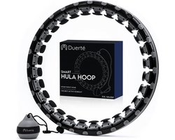 Duerté HoelaHoep XXL Met Gewicht - 130 cm Omtrek - Hoela Fitness Kinderen & Volwassenen - Hula Weight Hoop 1.5 KG + 4 extra schakels