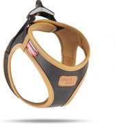 Curli Apple Leather Harness Zwart - Hondentuig - 49.1-55.4 cm