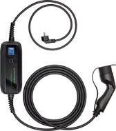 Besen Chargeur Mobile LCD Zwart Type 2 vers Schuko - 1 phase - 16A - 3.7kW - 5 mètres