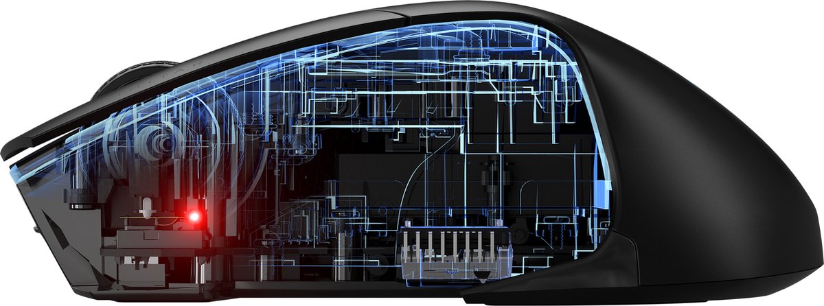 Corsair Scimitar RGB Elite, MOBA/MMO gamingmuis, zwart, RGB LED-achtergrondverlichting, 18000 DPI, optisch