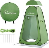 Pop-upkleedcabine, outdoor-toilettent, campingdouchetent, mobiel toilet met afneembare tentvloer en kap, waterdicht, draagbaar