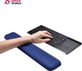Handbalsteun voor toetsenbord, ergonomisch materiaal voor polsbescherming en comfort tijdens het typen - marineblauw