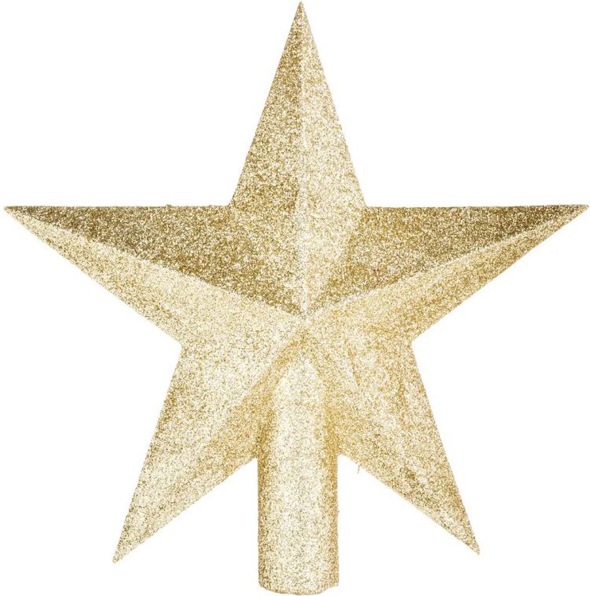 Feeric lights & Christmas Kerst ster crest - Goud glitter - 22cm