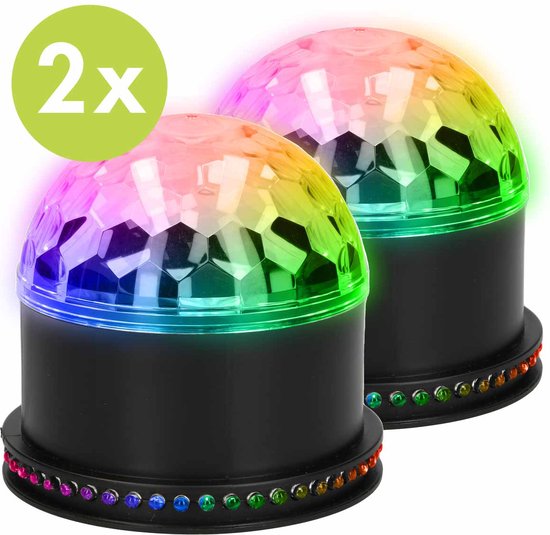 iMoshion Lampe Disco Rotative avec Télécommande - 2 pièces - Boule
