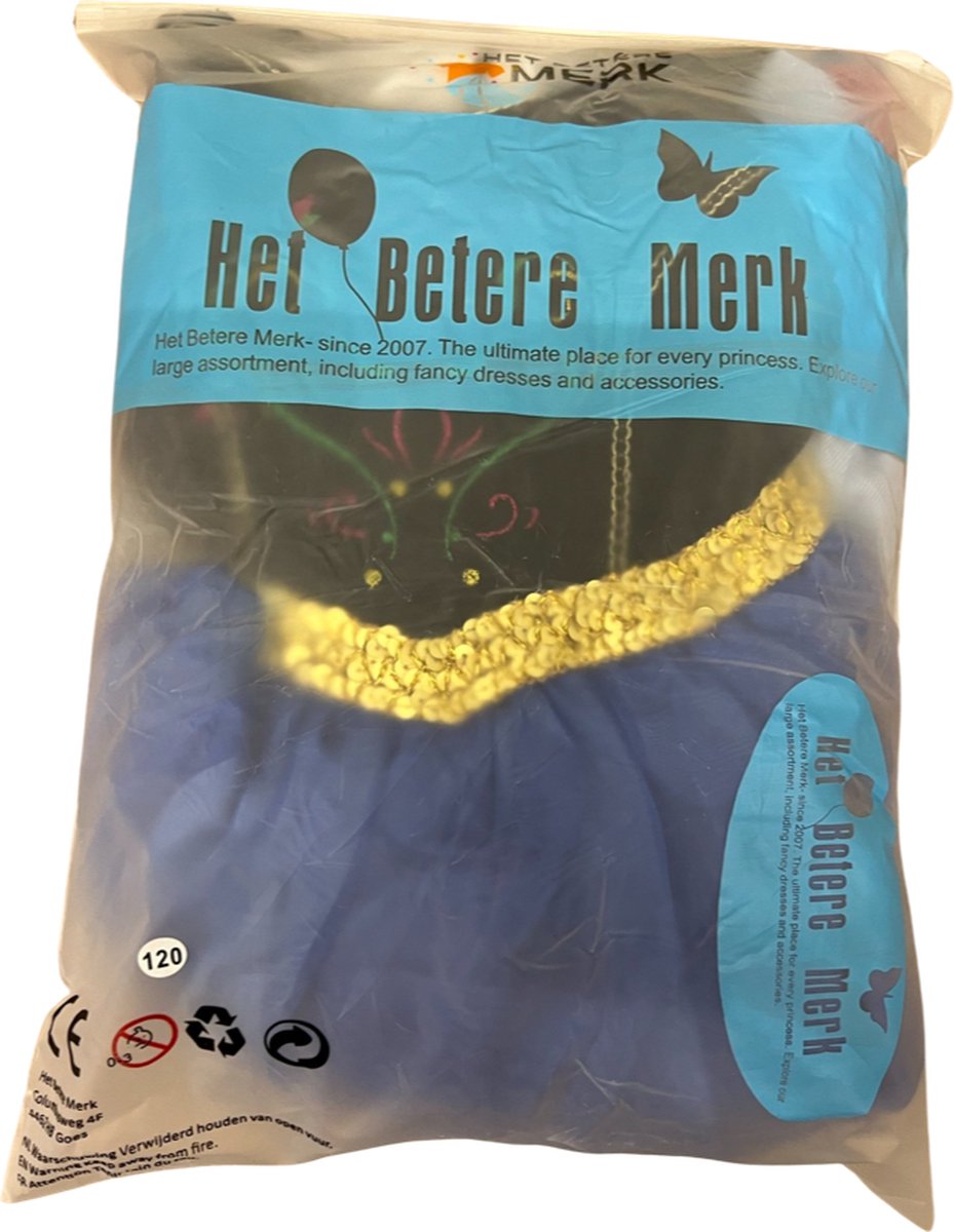 Frozen prinsessenjurk - verkleedkleren meisje - Anna jurk - inclusief prinsessen handschoenen — afbeelding 2