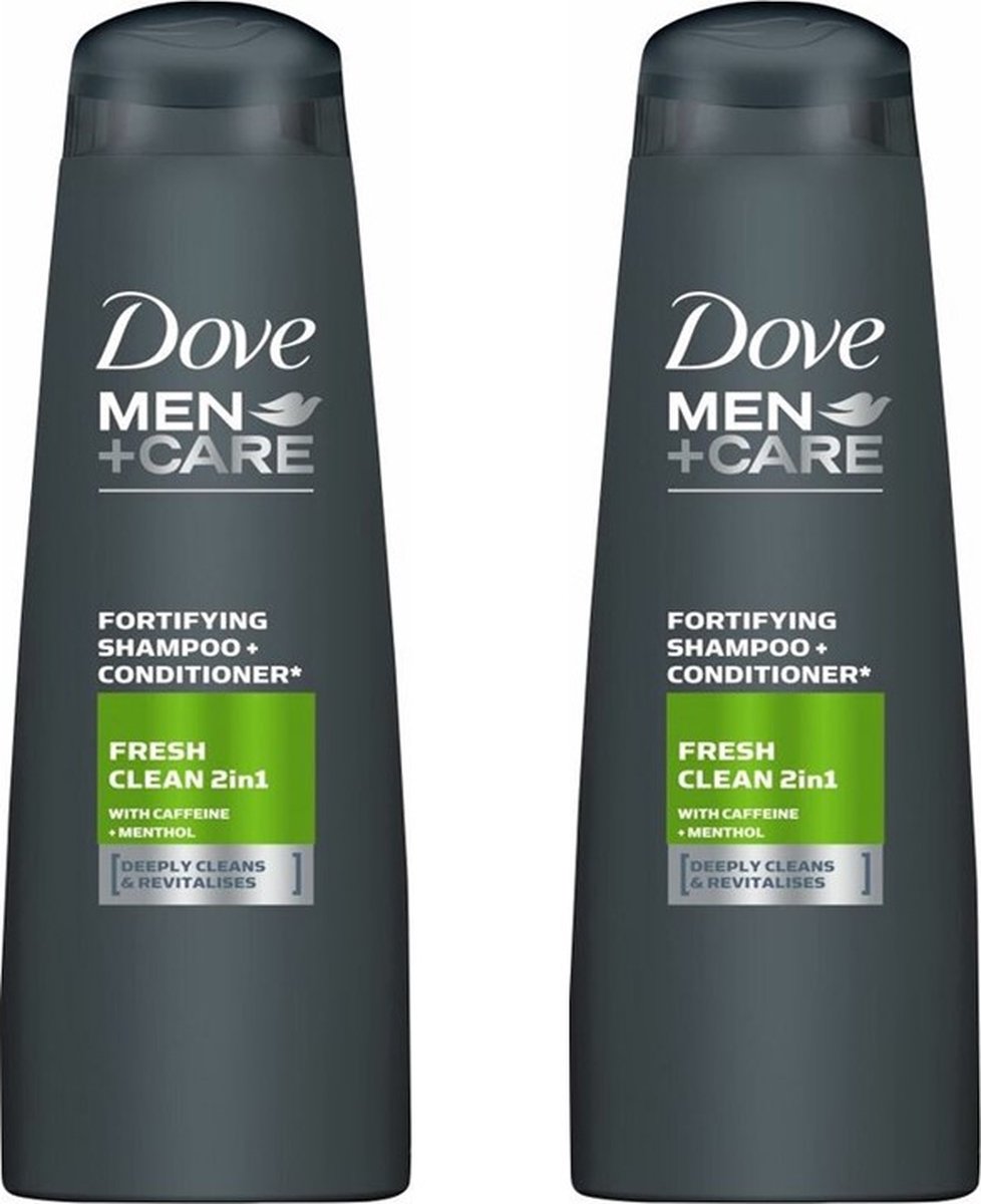 Dove Shampoo 2 in 1 - Men+Care - Fresh Clean - 2 x 250 ml