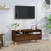 The Living Store TV-kast Classic eiken - 100 x 34.5 x 44.5 cm - Duurzaam en ruimtebesparend
