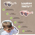 De Maesy kinderzonnebril is verkrijgbaar in verschillende kleuren en is flexibel.