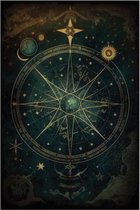 Starchart Mythical Art Print 40x50cm | Poster
