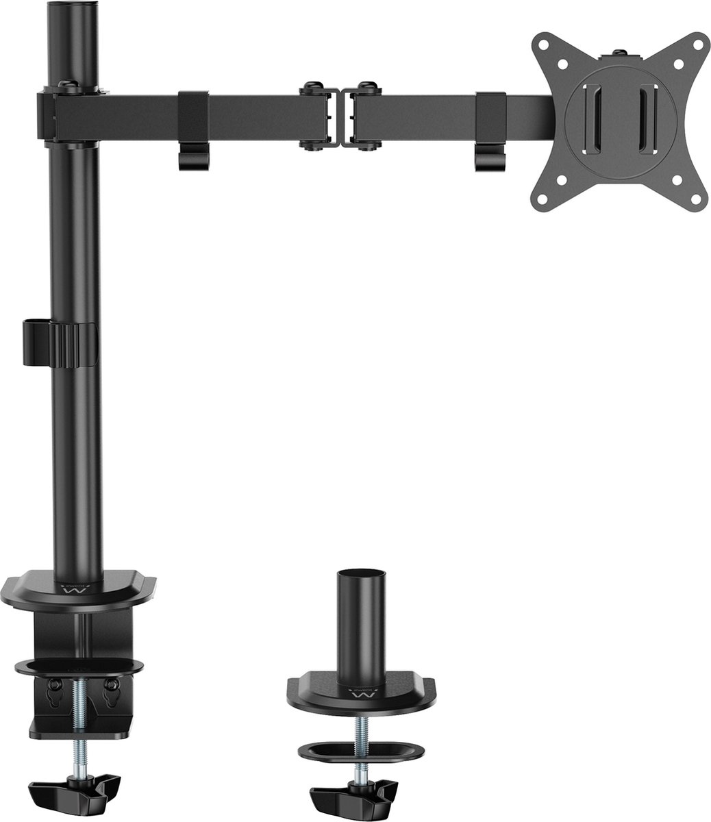 BONTEC Muurbeugel voor 2 monitoren voor schermen van 13 tot 27 inch met een gewicht tot 8 kg, volledig verstelbare monitorarm met gasveer, ergonomische hoogteverstelling, kantel/roteren, VESA 75x75/100x100 BONTEC Muurbeugel voor 2 monitoren voor schermen van 13 tot 27 inch met een gewicht tot 8 kg, volledig verstelbare monitorarm met gasveer, ergonomische hoogteverstelling, kantel/roteren, VESA 75x75/100x100