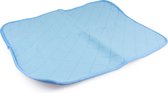 Duvoplus - Dierentoilet - Hond - Eco Wasbare P-pad Xl - 67x50cm Blauw - 1st