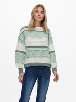 Only Trui Onladina Life L/s Pullover Knt Noos 15257667 Silt Green Dames Maat - S