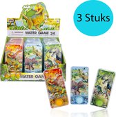 Dinosaurus Waterspel met Ringen 3 STUKS - Dinosaurus - Speelgoed - Cadeautje voor Kinderen - 14cm - Bruin