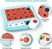 Hondenpuzzel Slow Feeder speelgoed, interactief hondenpuzzelspeelgoed met piepend, niveau 4 mentale stimulerende spellen voor honden puppy alle rassen maten
